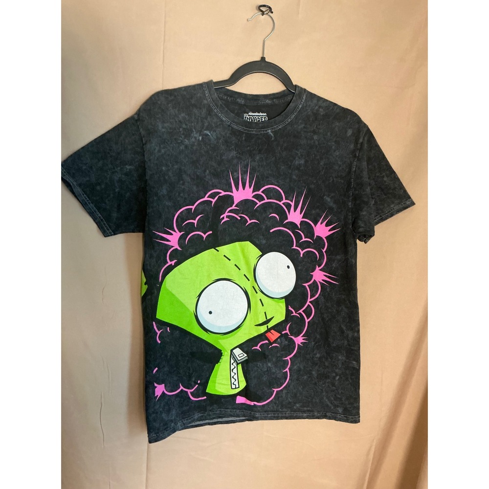 Hot Topic Invader Zim T-Shirt Mens Medium Black Excellent Gir Doom Doom Doom Tee